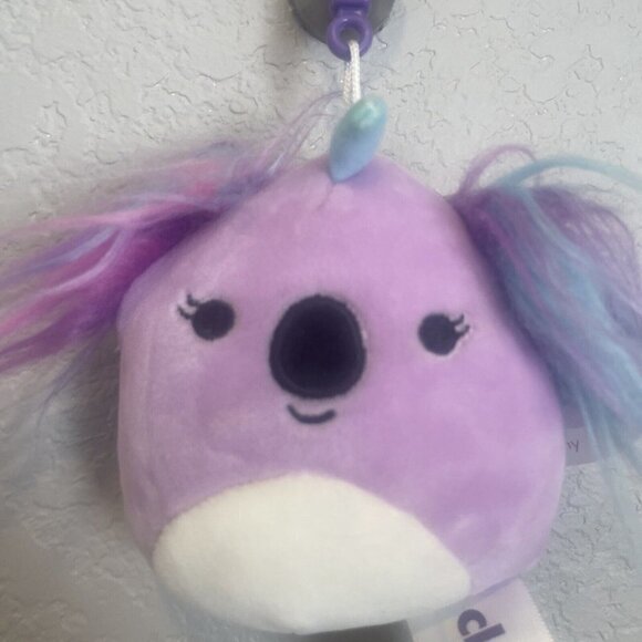 Kellytoy Squishmallows 3.5” Bethany Koala Unicorn  Clip-On Claire’s Purple - Picture 3 of 7